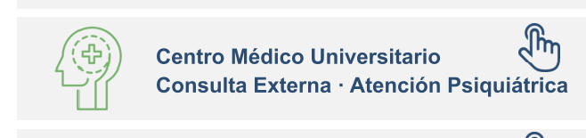 Centro Médico Universitario Consulta Externa · Atención Psiquiátrica